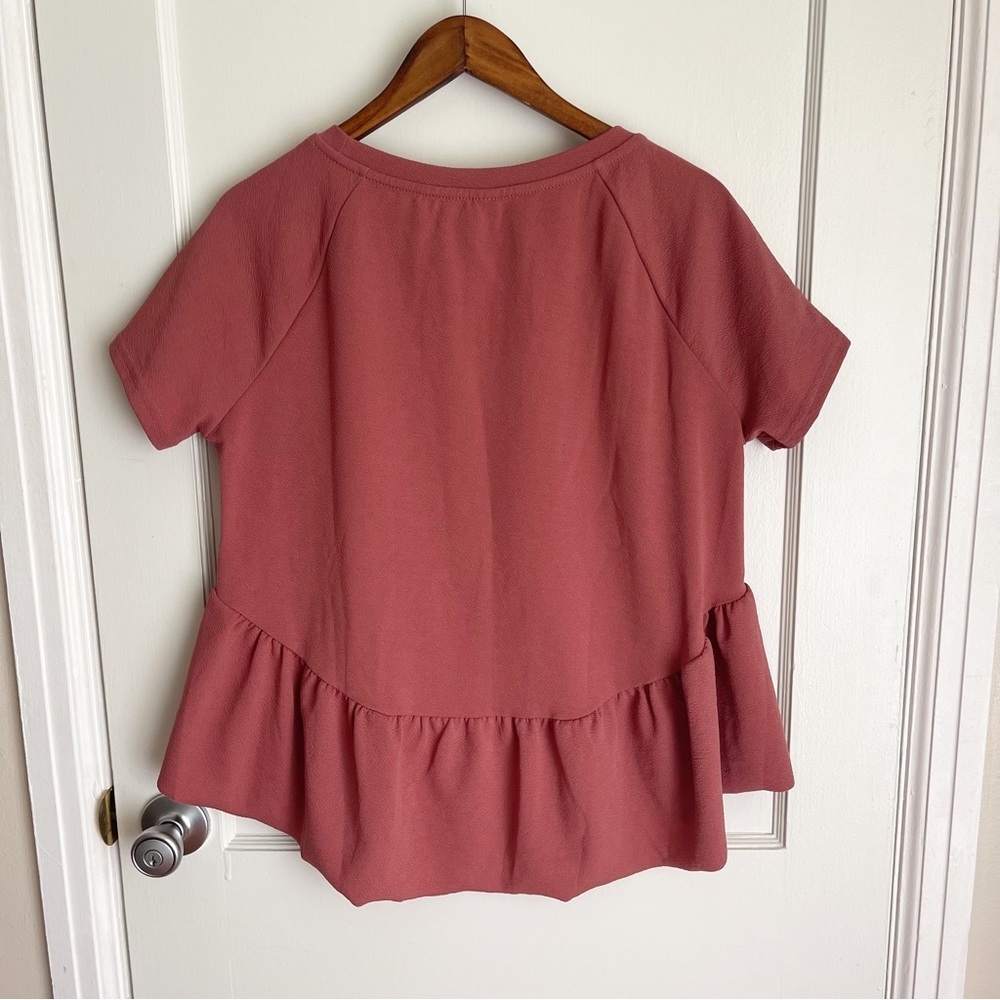 Shein Mauve Peplum Blouse - Picture 4 of 4